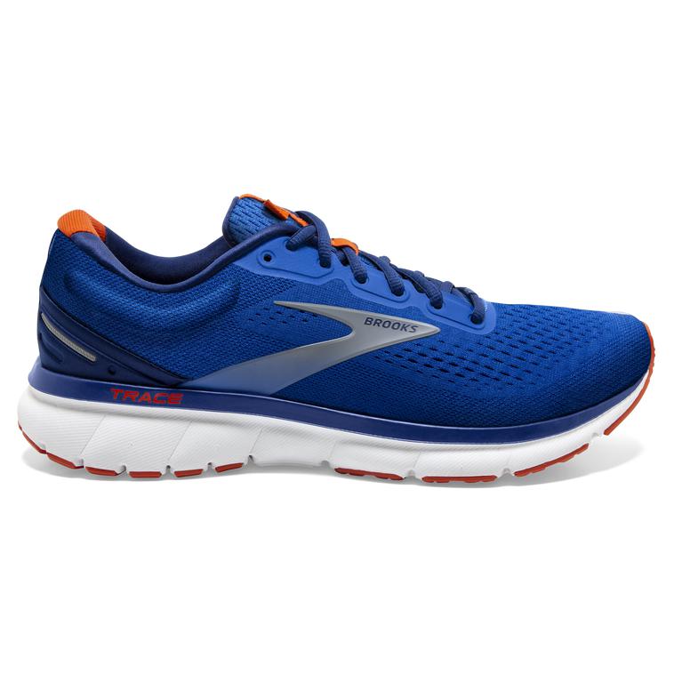 Brooks Trace Adaptive Men's Road Running Shoes - Blue/Navy/Orange (06175-LEDO)